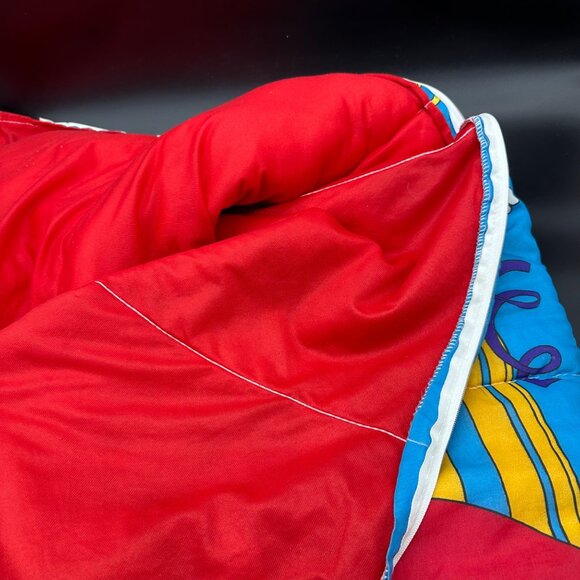 Vintage Sleeping Bag 1988 Looney Tunes Slumber Party Bugs Bunny Daffy Duck - Picture 12 of 13